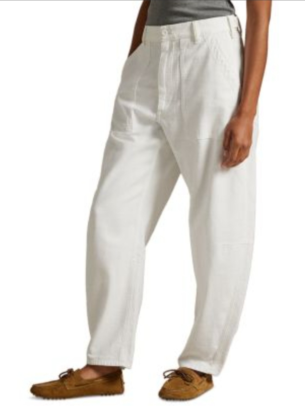 Polo Ralph Lauren Ricky Cotton Tapered Utility Pants Women
